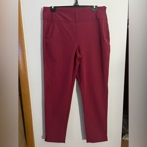 90 Degree By Reflex Burgundy Straight Leg Pants
